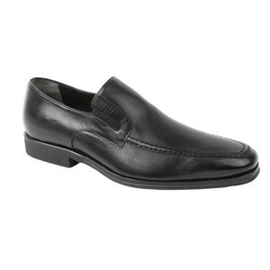 Bruno Magli Raging Leather Slip On Shoe Black Leather Size 10.5